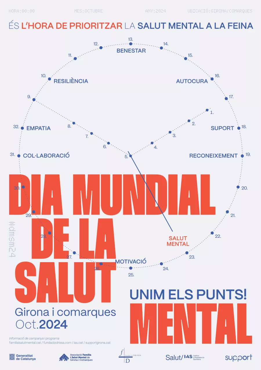 Cartell de campanya Dia Mundial Salut Mental 2024