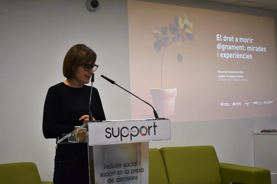 L’obertura de la jornada ha anat a càrrec de Glòria Cerrato, directora tècnica de Support-Girona.