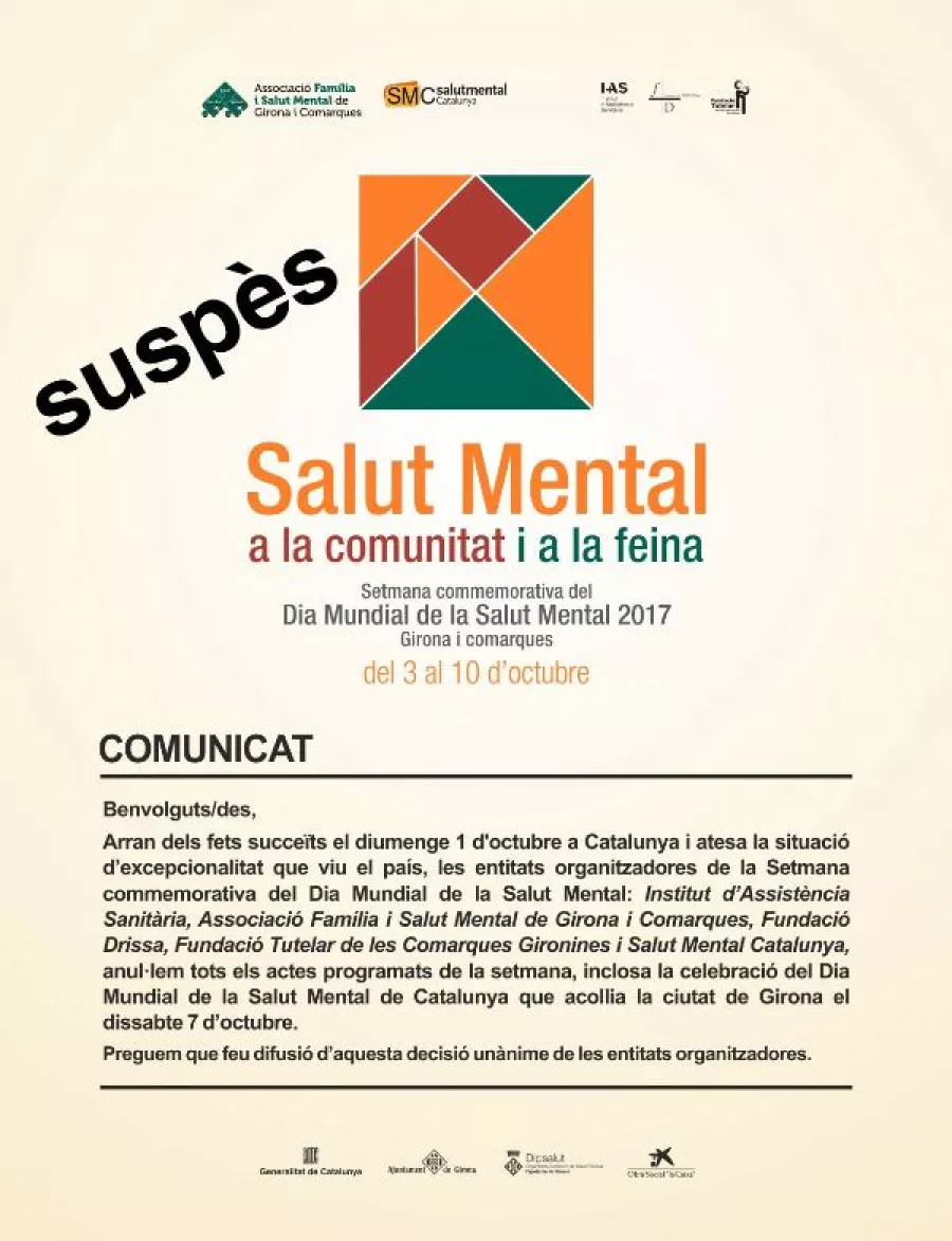 Amb els drets vulnerats, la Salut Mental no celebra res