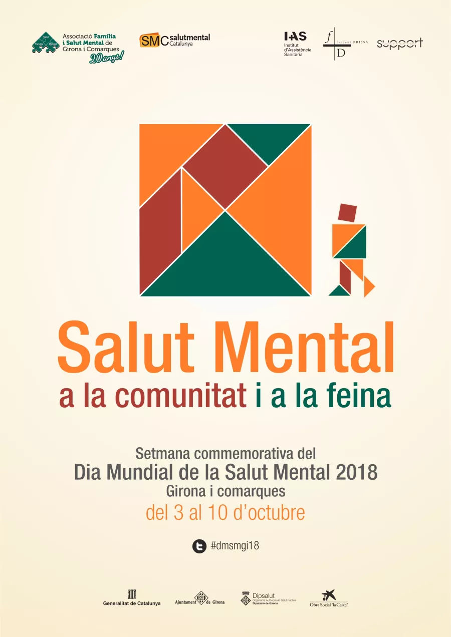 Setmana commemorativa del Dia Mundial de la Salut Mental 2018, del 3 al 10 d'octubre