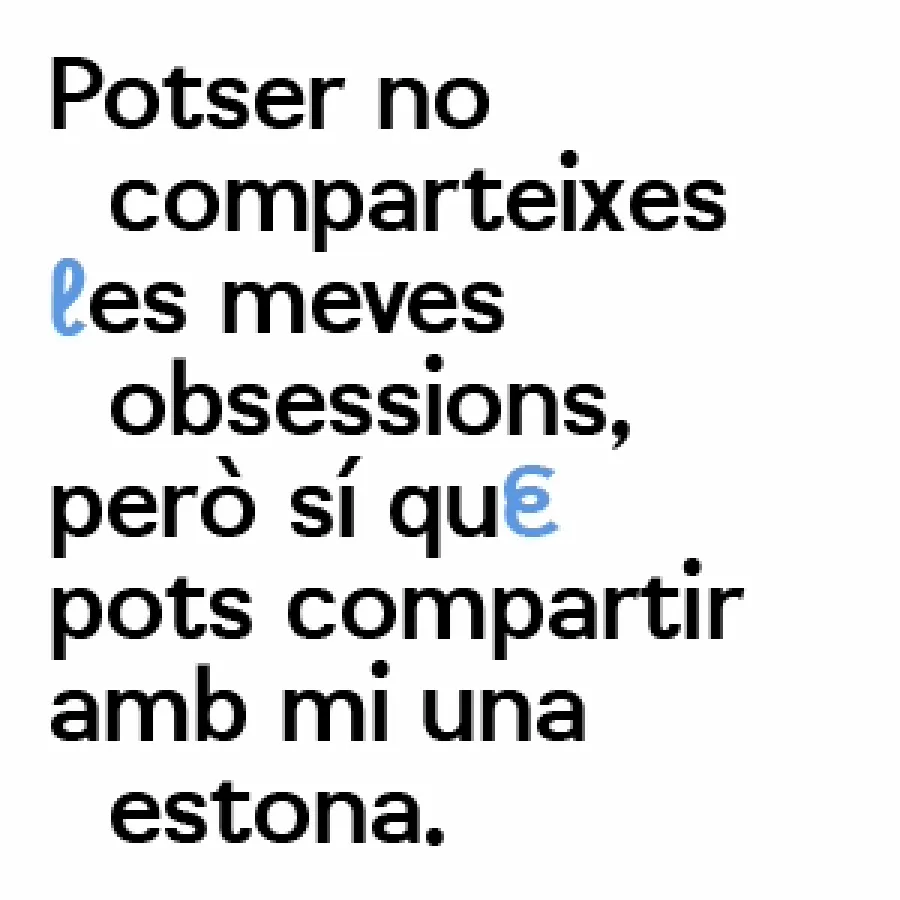 Un dels cartells de la campany. És text amb un missatge