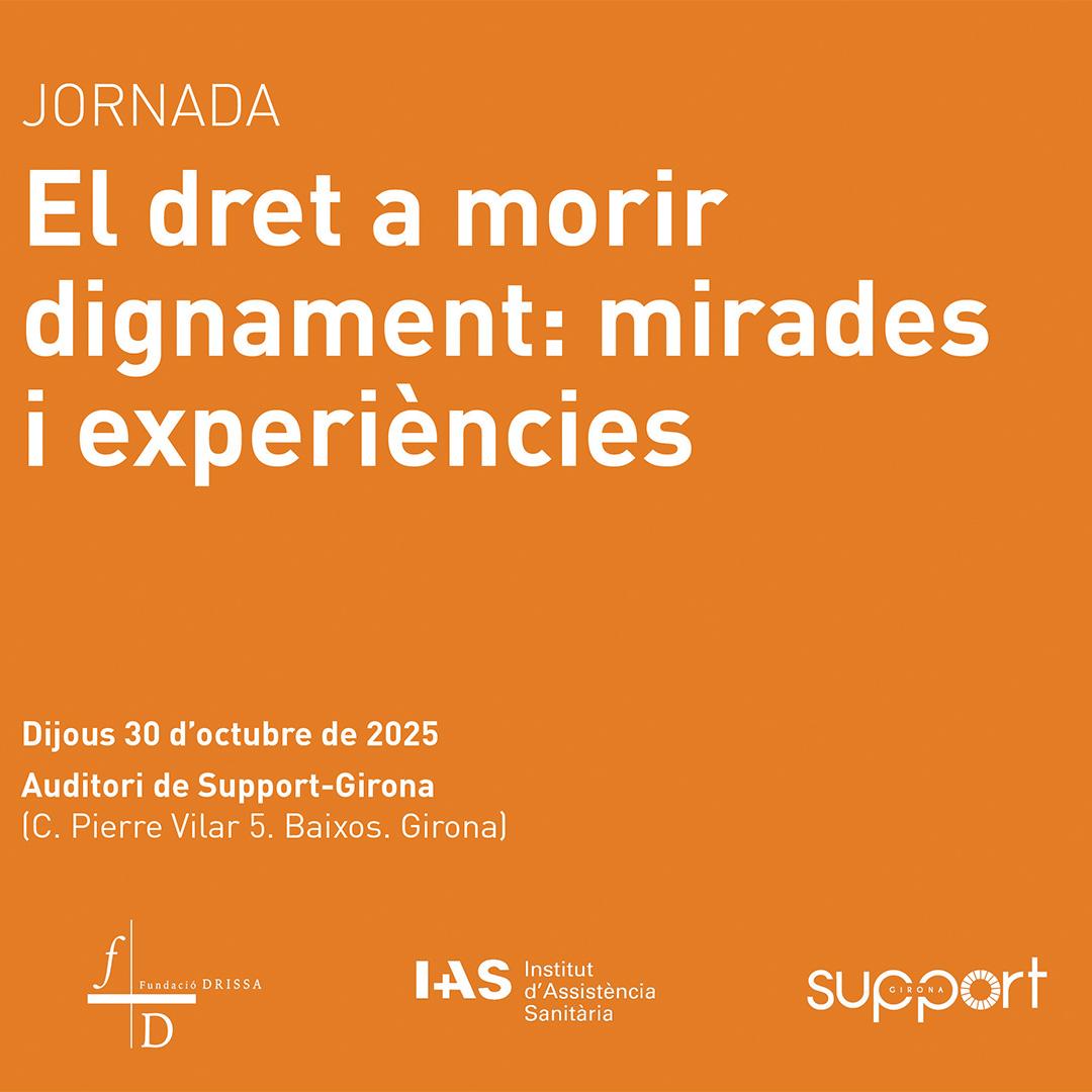 Cartell de la jornada dret a morir dignament