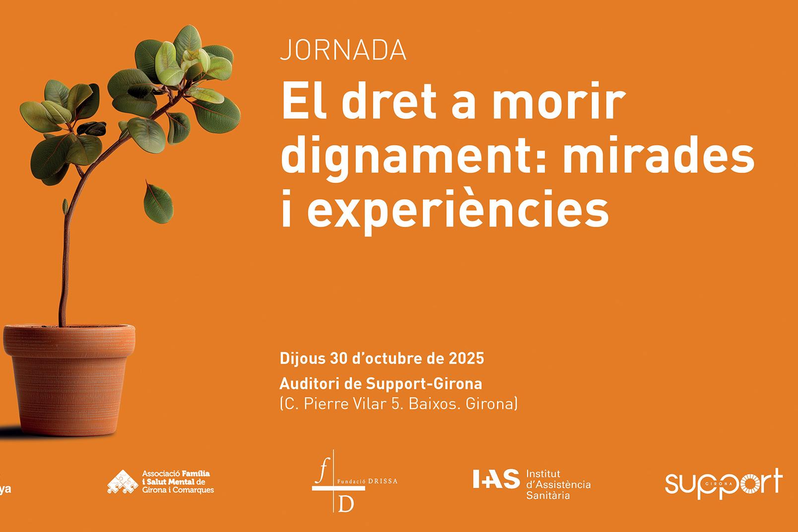 Cartell de la jornada dret a morir dignament